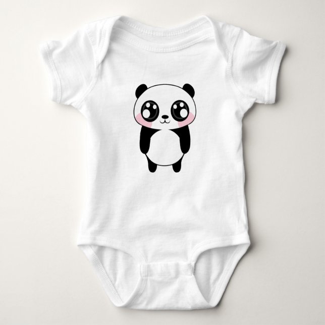 Body Illustration mignonne d'ours panda (Devant)