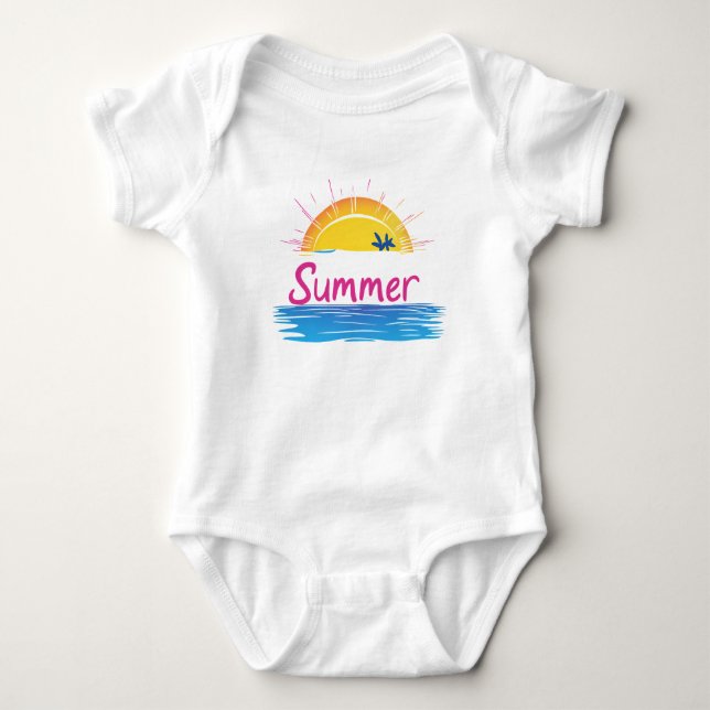 Body Illustration Sunset Summer Beach (Devant)