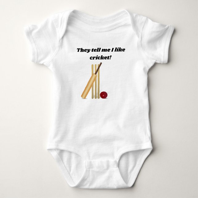 Body Ils Me Disent Que J'Aime Le Cricket (Devant)