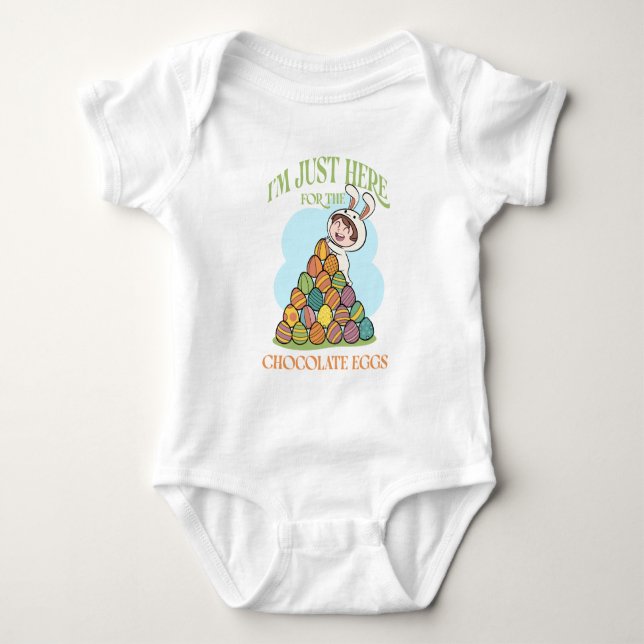 Body I'm Just Here for the Chocolate Eggs - Funny Easte (Devant)
