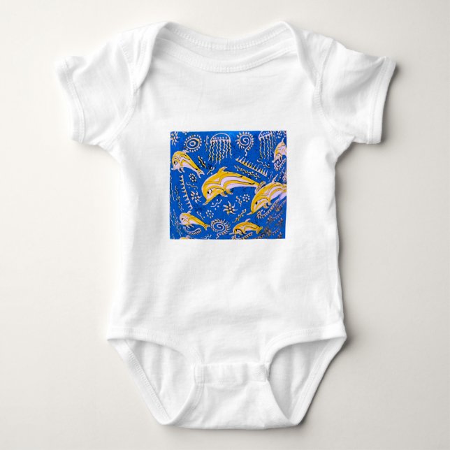 Body Image de dauphin pour votre bébé sur mesure (Devant)