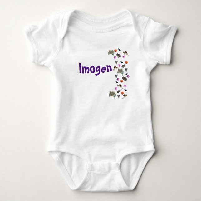 Body Imogen, Nom Logo Avec Australian Wildlife, Baby B (Devant)