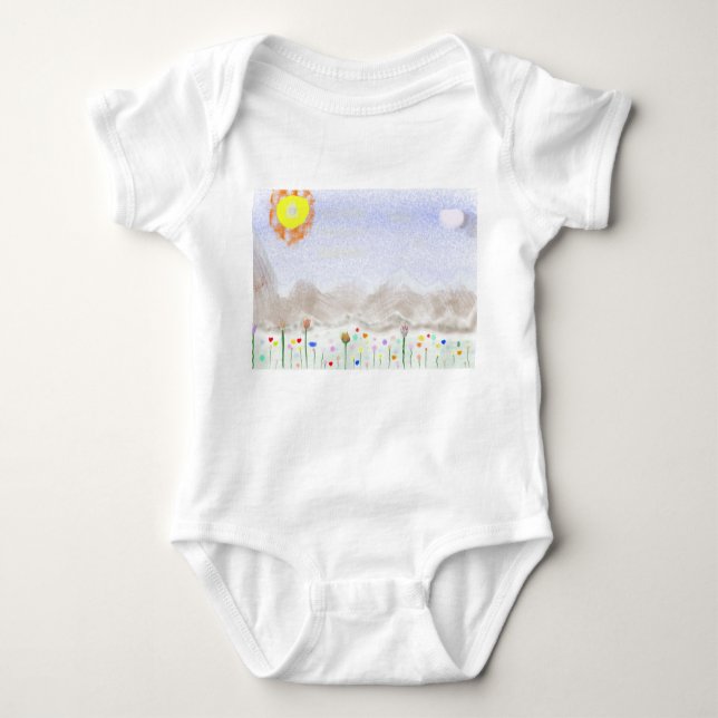 Body Impressionist Art Baby Bodysuit (Devant)