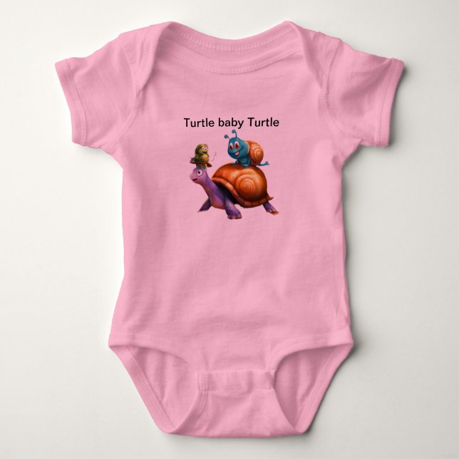 Body Imprimer design t-shirt tortue bébé (Devant)