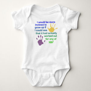 Body Incliné à grandir drôle Creeper Romper