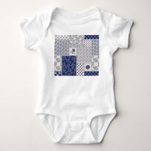 Body Indigo Bleu Beige Floral Patchwork
