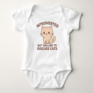 Body Introvert But Discuss Cats Baby One-Pieces