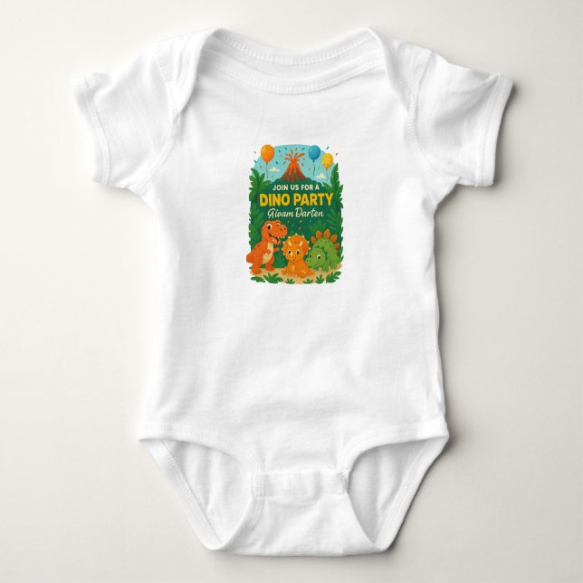 Body Invitation d'anniversaire pour enfants – Fête de d (Devant)