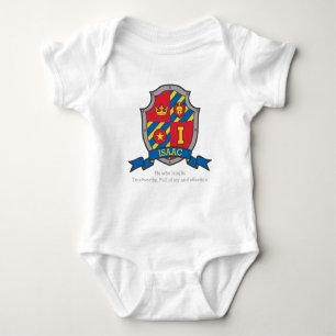 Body Isaac I nom lettre signifiant crête chevaliers bou
