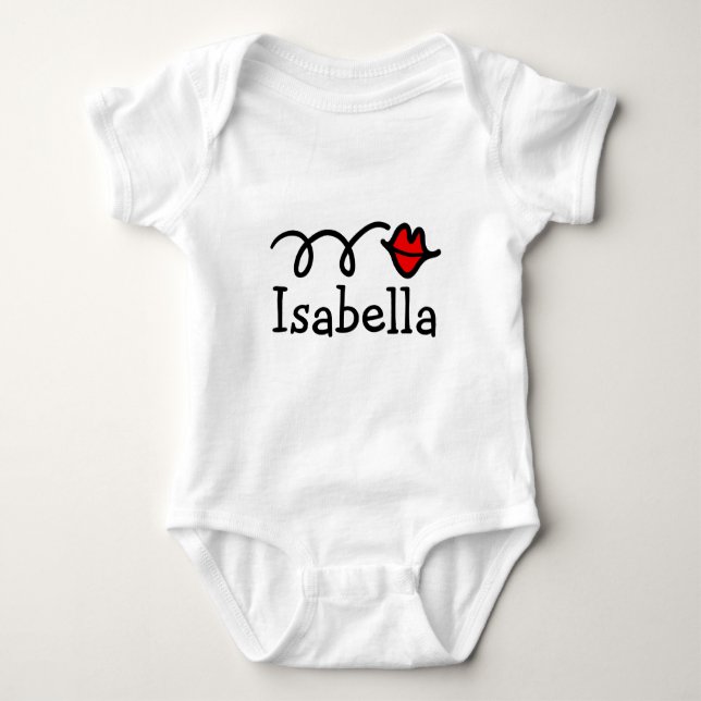 Body Isabella prénom bébé t-shirt (Devant)