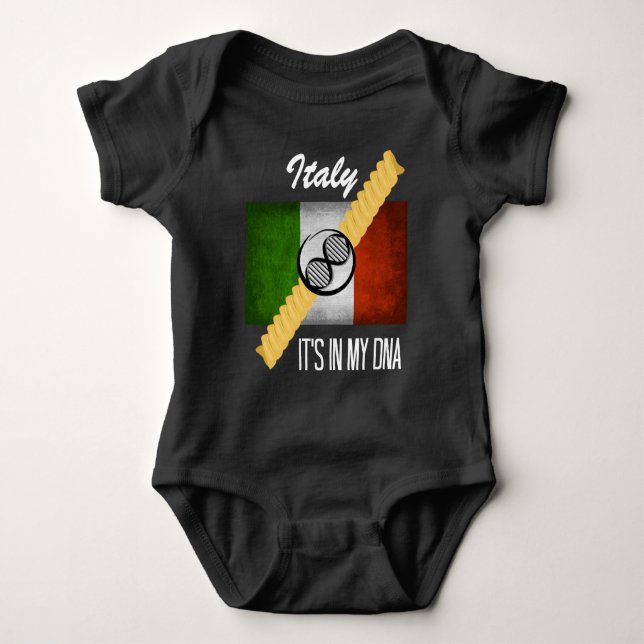 Body Italie C'est dans mon ADN Molecule Drapeau Italien (Devant)