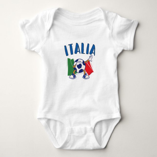 Body Italie Dabbing Soccer Ball Drapeau (Devant)