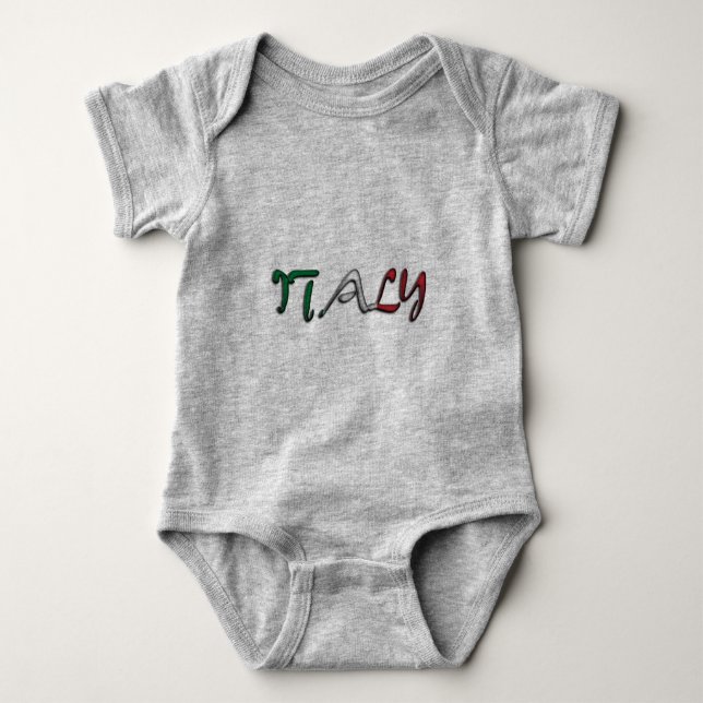 Body Italie Typographie Pays Drapeau Couleurs (Devant)