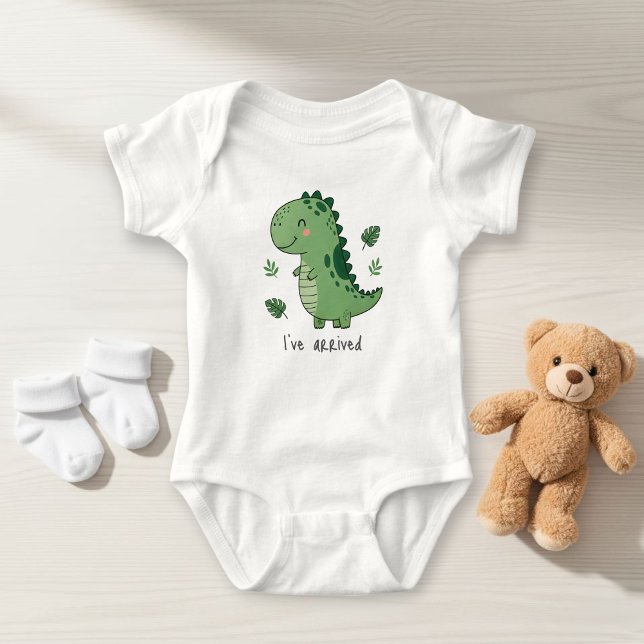 Body I've arrived Dinosaur Baby Bodysuit - Personalized (Créateur téléchargé)