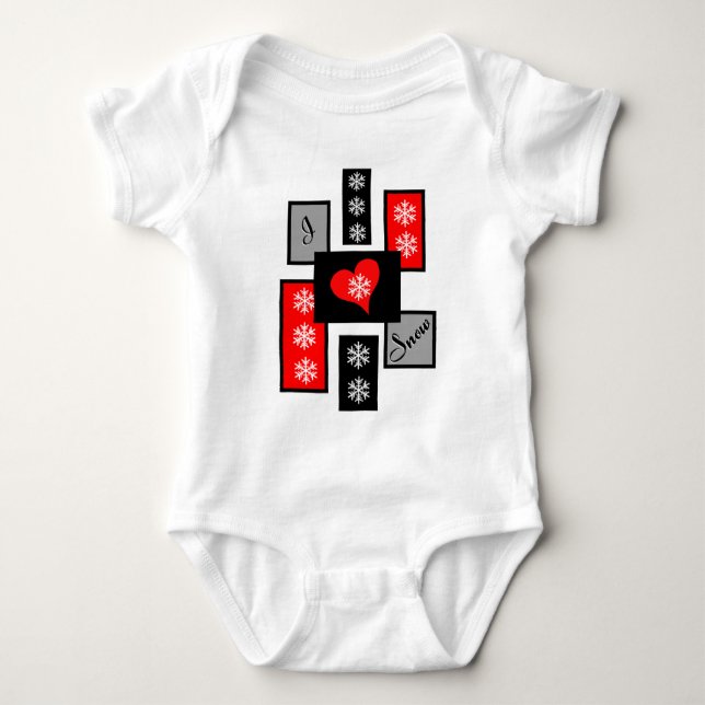 Body J'adore la neige (Devant)