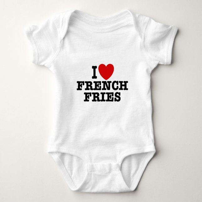 Body J'adore les frites françaises (Devant)