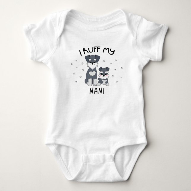 Body J'adore ma Nani - Chiot mignon (Devant)