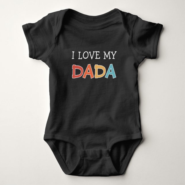 Body J'adore mon Dada Rétro Mignon  (Devant)