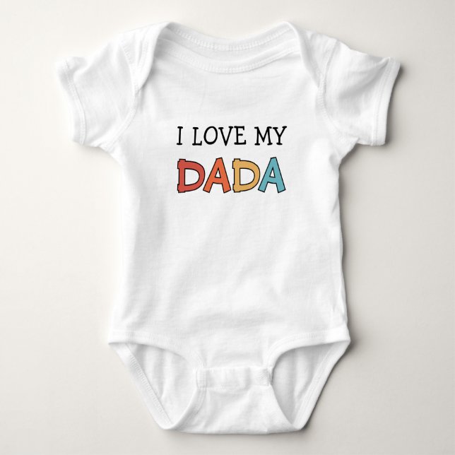 Body J'adore mon Dada Rétro Mignon  (Devant)