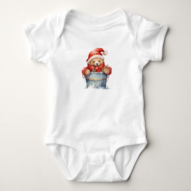 Body J'ai découvert un petit ours de Père Noël (Devant)