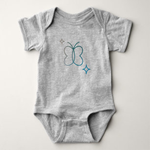 Body J'ai dit que c'est un mensonge Grey baby bodysuit