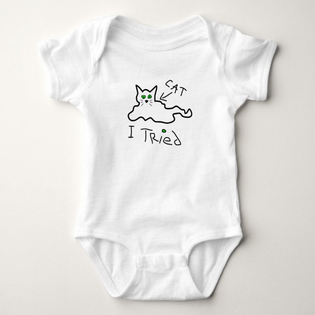 Body J'Ai Essayé Cat Baby Bodysuit (Devant)