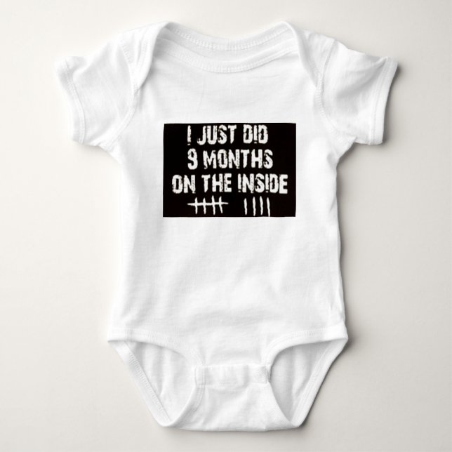 Body J'ai juste fait 9 mois… T-shirt de bébé ! (Devant)