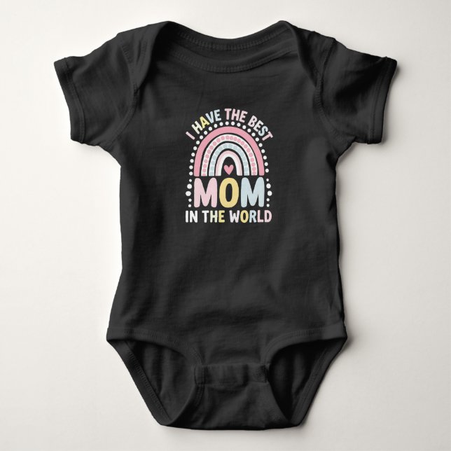 Body J'ai la meilleure maman du monde Boho Rainbow (Devant)
