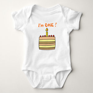 Body J'ai un ans ! La combinaison du bébé, T-shirt,