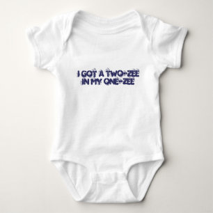 Body "J'ai un double-zee dans mon one-zee" Baby onezee