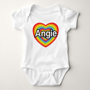 Body J'aime Angie, coeur d'arc-en-ciel