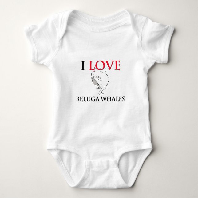 Body J'aime des baleines de beluga (Devant)