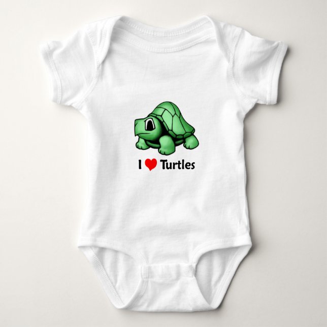 Body J'aime des tortues (Devant)