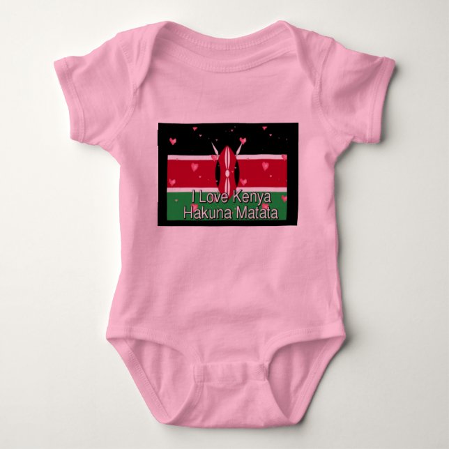 Body J'aime Kenya Hakuna Matata Enfants Tee - shirts (Devant)