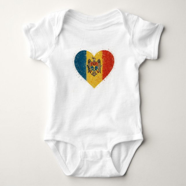 Body J'aime la Moldavie – Iubesc Moldova  (Devant)