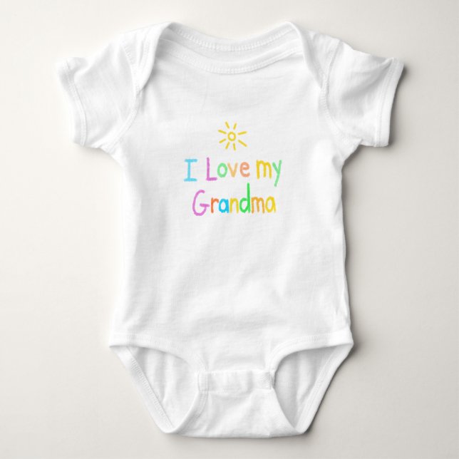 Body J'Aime Le Bodysuit De Mon Grand-Mère (Devant)