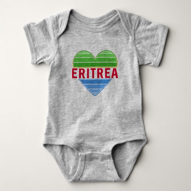 Body J'aime l'Erythrée, coeur érythréen (Devant)