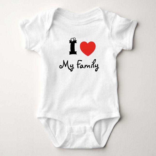 Body J'aime ma famille (Devant)