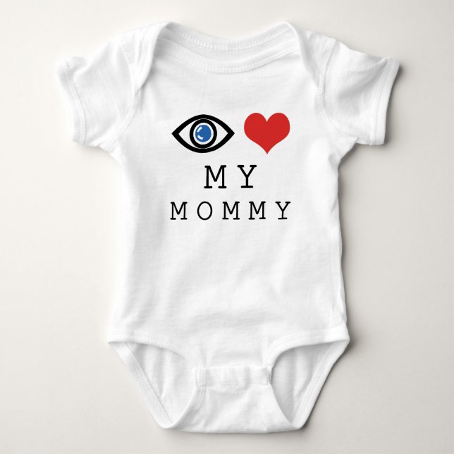 Body J'aime ma maman personnalisé (Devant)