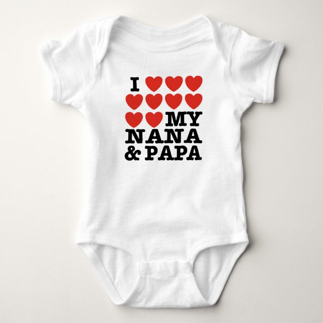 Body J'Aime Ma Nana Et Mon Papa (Devant)