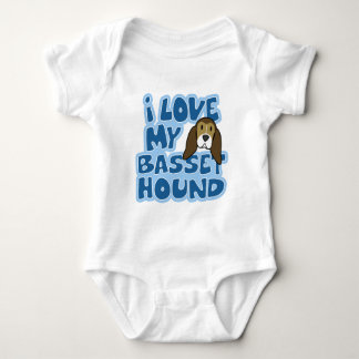 Body J'aime ma plante grimpante de bébé de Basset Hound
