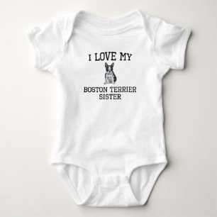 Body J'Aime Ma Soeur Boston Terrier