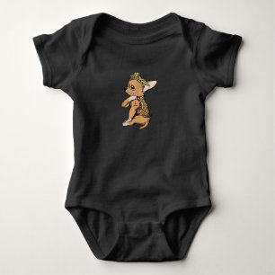 Body J'Aime Maman Tatouage Drôle Chihuahua Chien Avec B