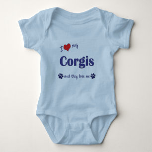 Body J'aime mes Corgis (les chiens multiples)