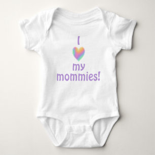 Body J'Aime Mes Mommies Baby Bodysuit