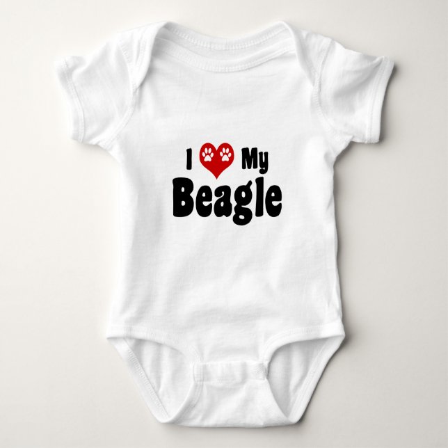 Body J'aime mon Beagle (Devant)