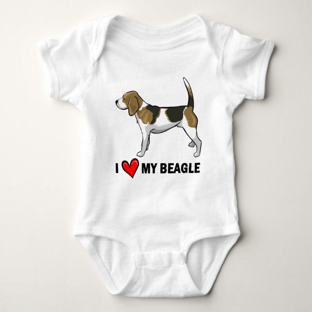 Body J'aime mon beagle (Devant)