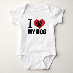 Body J'aime mon chien jeter l'oreiller