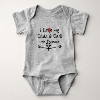 Body J'aime mon Dada & Dadi (grand-mère et grand-père)