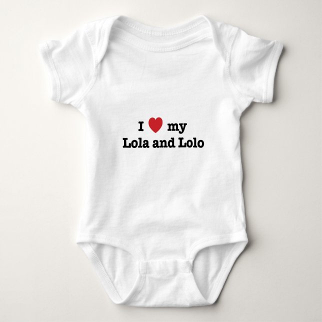 Body J'aime mon Lola et Lolo (Devant)